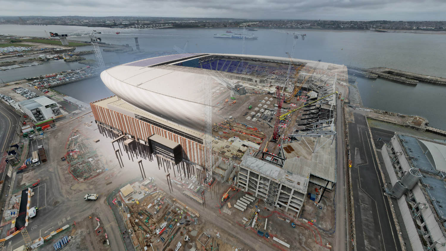 Everton Stadium 4D Construction