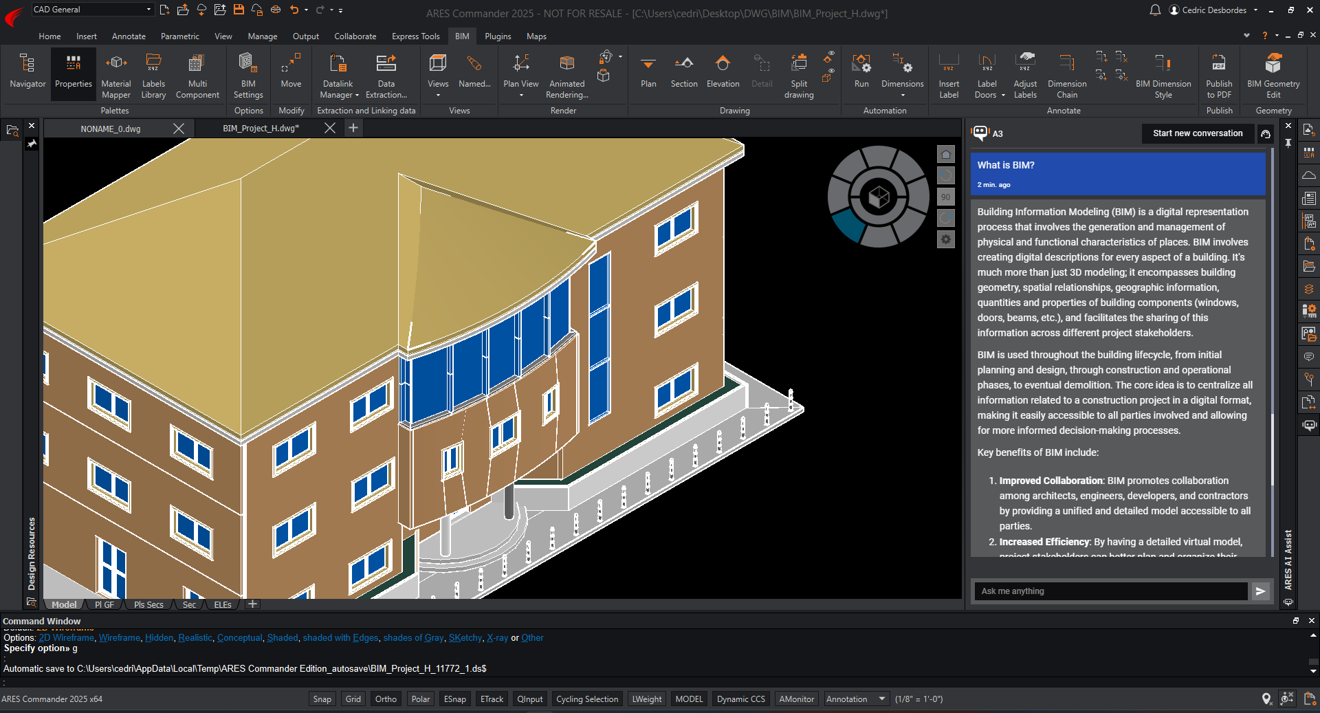 Fig.7) ARES AI Assist (A3) provides real-time assistance on features.